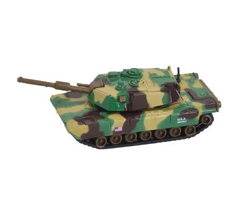 Green Camo Die Cast Toy Tank - "Abrams Tank"-Like